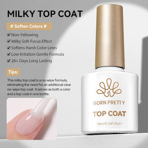 Milky Top Coat 10ml Base & Top Coat BORN PRETTY 