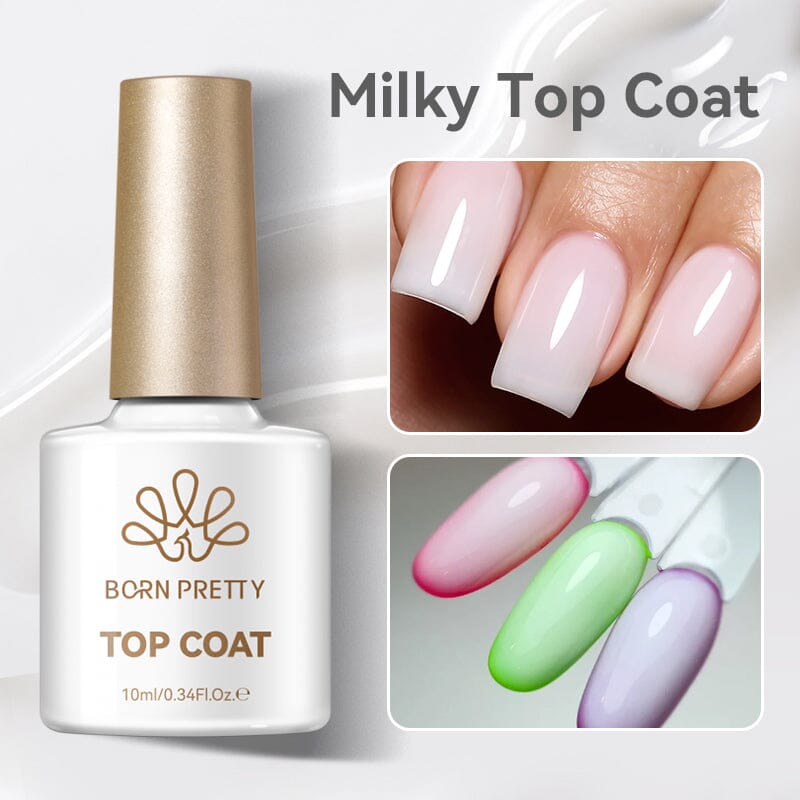 Milky Top Coat 10ml Base & Top Coat BORN PRETTY 
