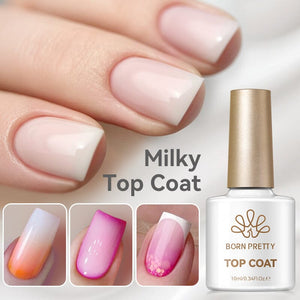Milky Top Coat 10ml Base & Top Coat BORN PRETTY 