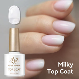 Milky Top Coat 10ml Base & Top Coat BORN PRETTY 