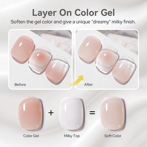 Milky Top Coat 10ml Base & Top Coat BORN PRETTY 