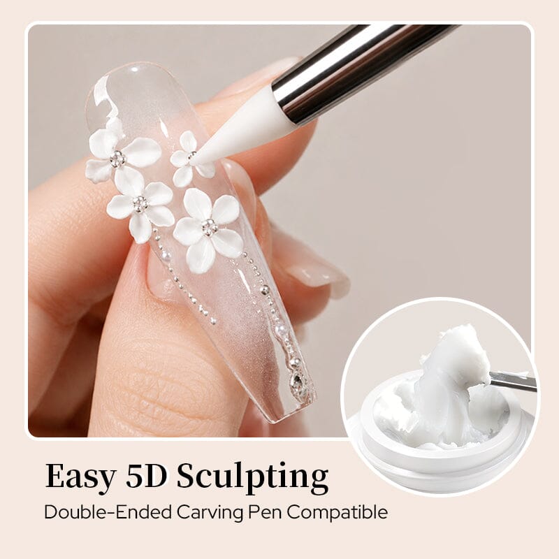 5D Sculpting Gel White 5ml Gel Nail Polish BORN PRETTY 