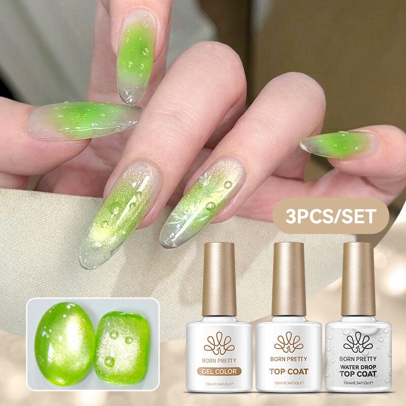 Water Drop Top Coat & Cat Magnetic Gel MY291 Base & Top Coat BORN PRETTY 