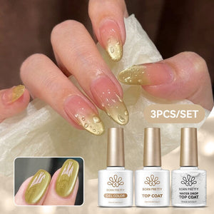 Water Drop Top Coat Set Base & Top Coat BORN PRETTY Water Drop Top Coat Set 7 