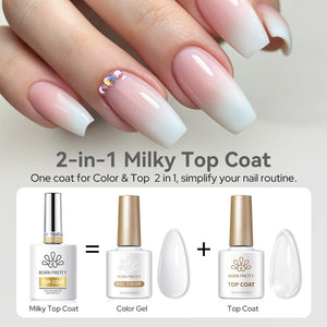 Milky Top Coat 15ml Base & Top Coat BORN PRETTY 