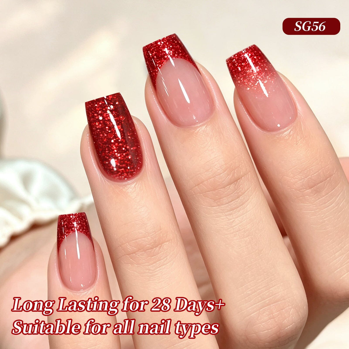 Platinum Gel SG56 Ruby Spark 15ml Gel Nail Polish BORN PRETTY 