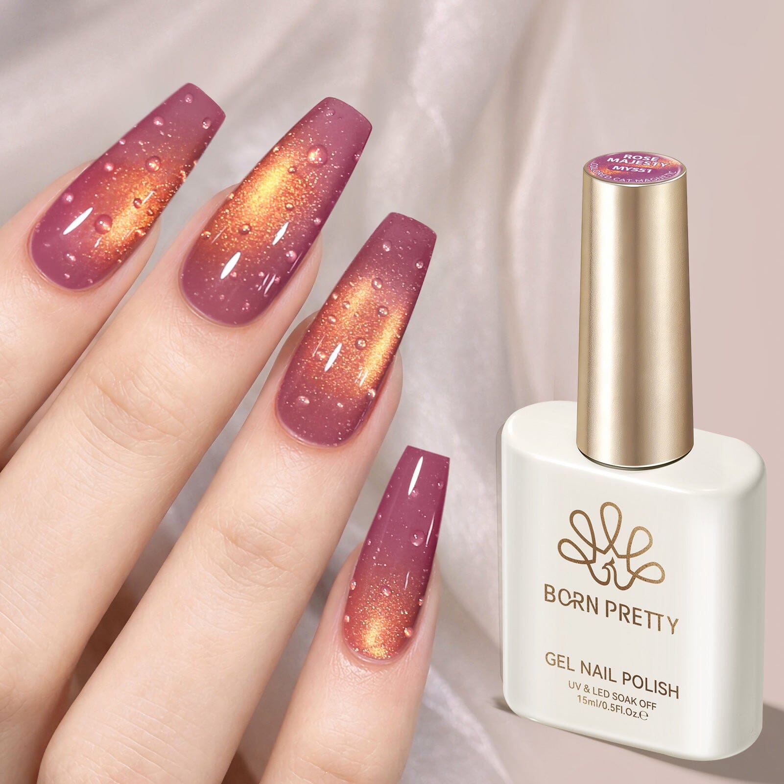 Colored Cat Magnetic Gel MY551/MY552 15ml Gel Nail Polish BORN PRETTY 