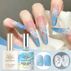 Ocean Wave Nail Gel Set 15ml Gel Nail Polish BORN PRETTY Set 03 
