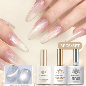 Water Drop Top Coat Set 15ml Base & Top Coat BORN PRETTY Water Drop Top Coat Set #01 
