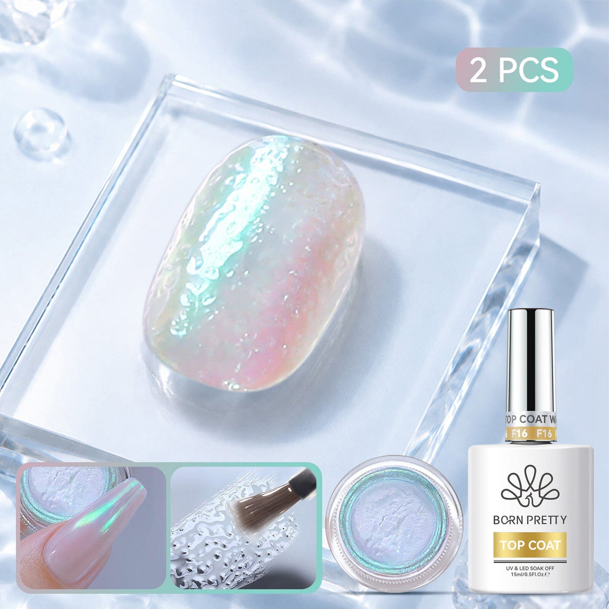 Water Ripple Top Coat Set 15ml Base & Top Coat BORN PRETTY Set 07 
