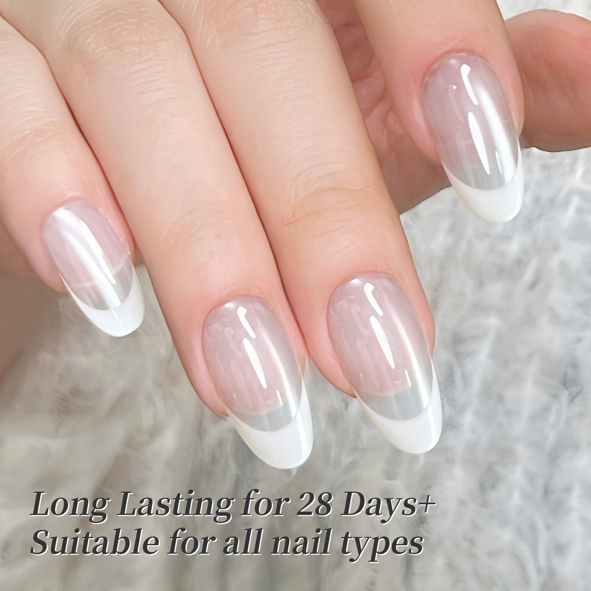 2pcs Set French Cat Magnetic Nails Kit #09
