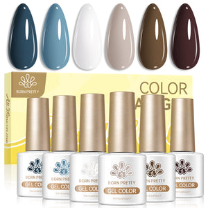 6 Colors Gel Polish Set S71 Midnight Gallery 7ml