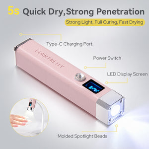 Pink Smart Sensor Straight Line Lamp