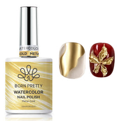 Vernis à Ongles Métallisé Doré Aquarelle 15ml
