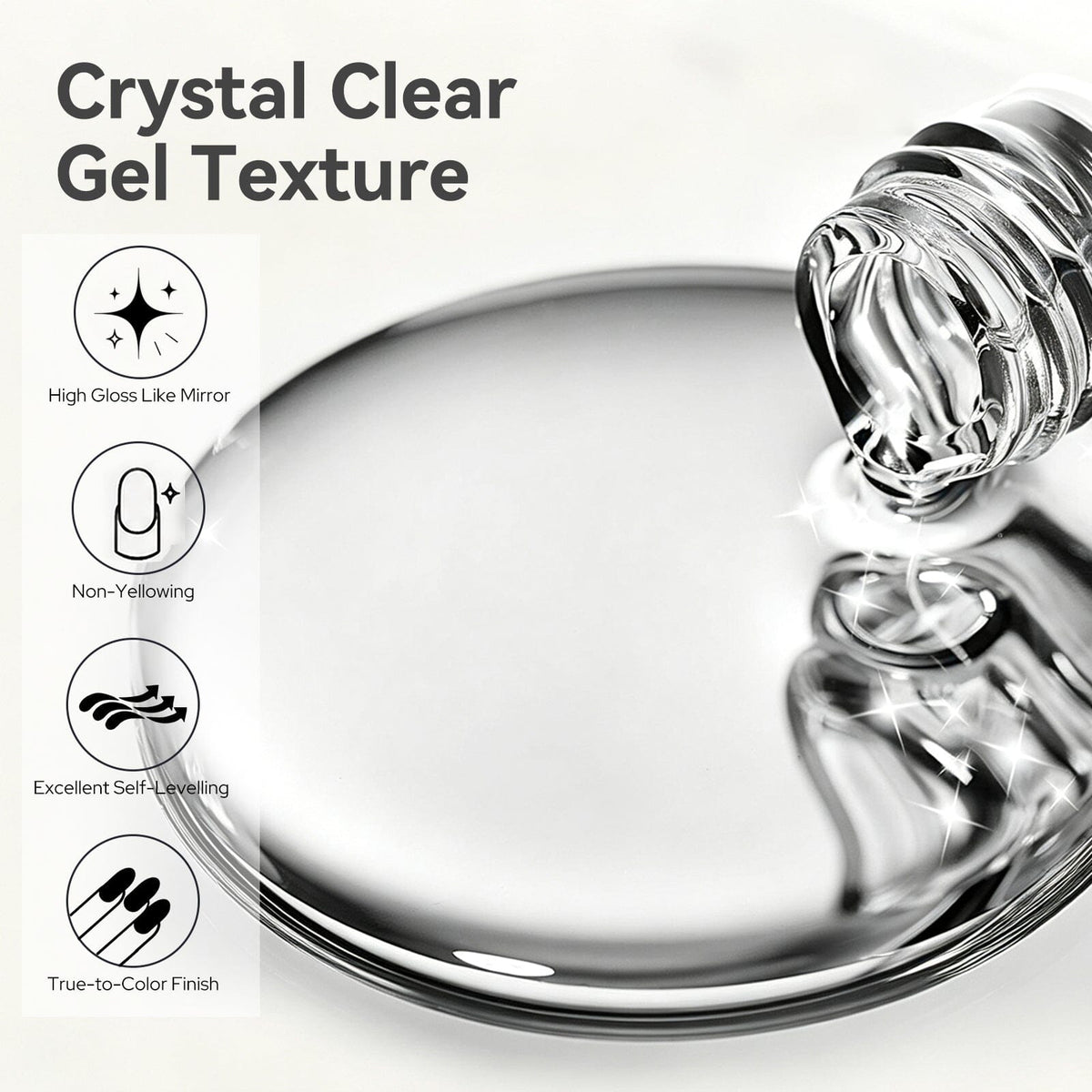 Glossy Top Coat B02 16ml Base & Top Coat BORN PRETTY 