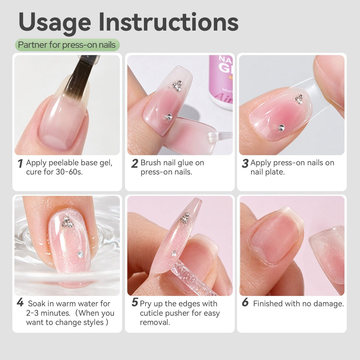 Peelable Base Gel B05 16ml Base & Top Coat BORN PRETTY 
