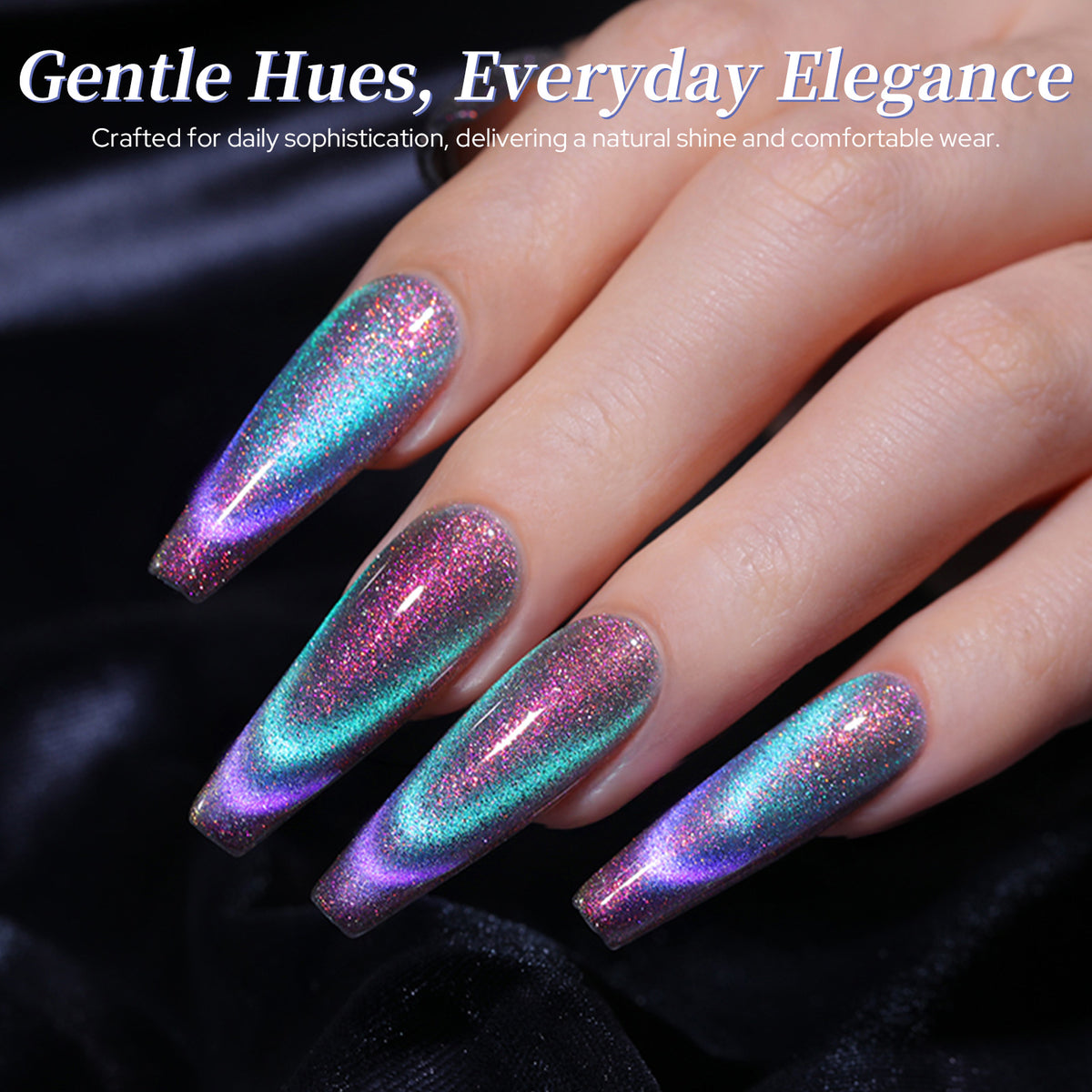 6 Colors Cat Magnetic Nail Polish - Reflective Glass 7ml