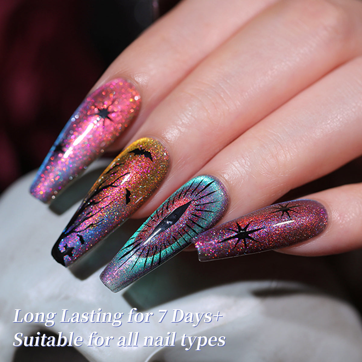 6 Colors Cat Magnetic Nail Polish - Reflective Glass 7ml