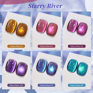 6 Colors Cat Magnetic Nail Polish - Starry River 7ml