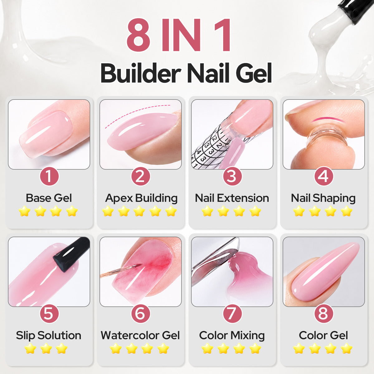 8 IN 1 Builder Gel B17 15ml