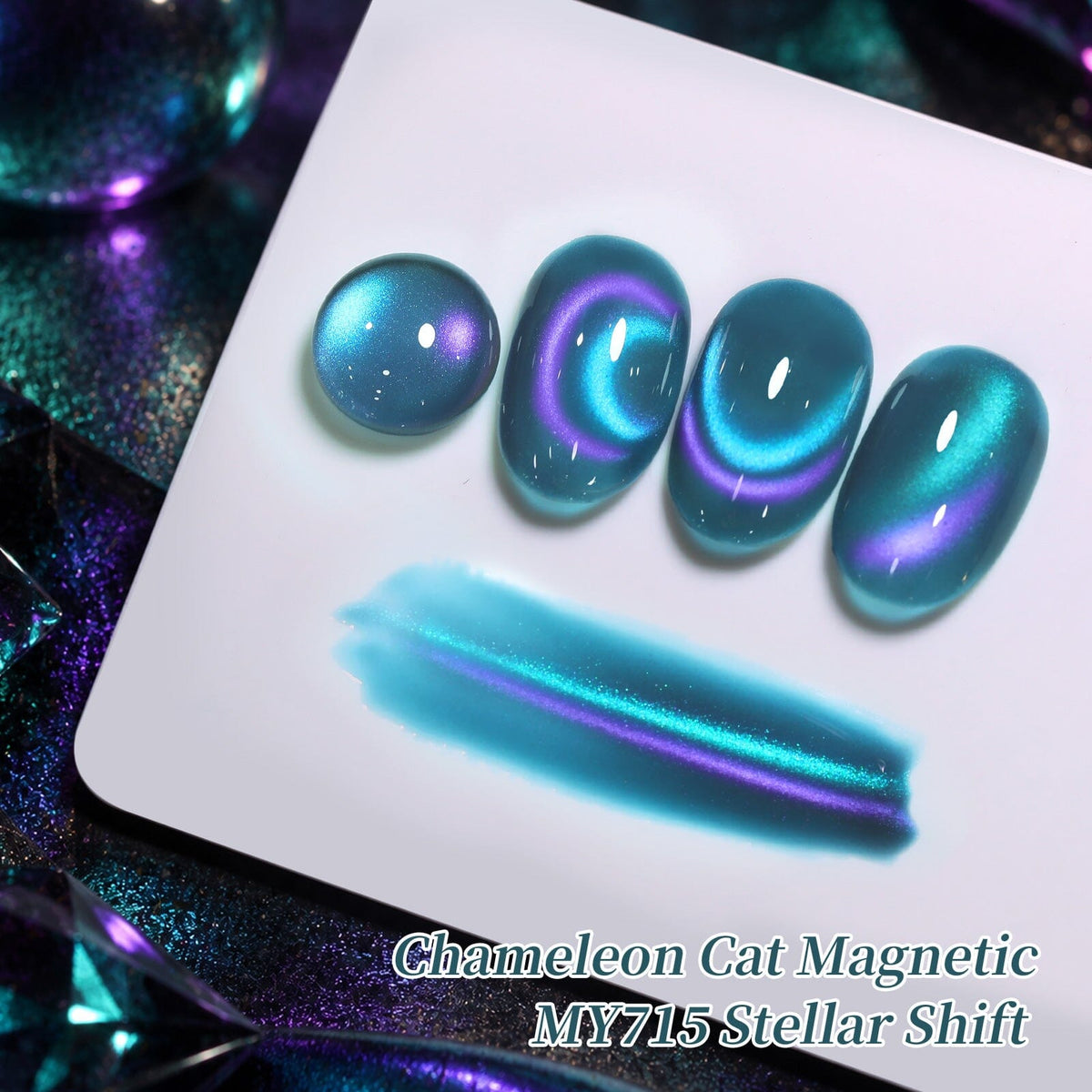 Chameleon Cat Magnetic Gel MY715 Stellar Shift 15ml Gel Nail Polish BORN PRETTY 