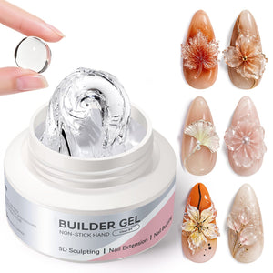 Non‑Stick Hand Builder Gel Clear #01 30g Extension Nail Gel BORN PRETTY 