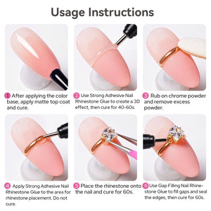 Gap Filling Nail Rhinestone Glue 15ml Gel Nail Polish BORN PRETTY 