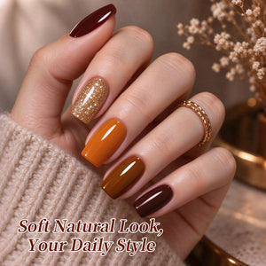6 Colors Gel Set S76 Palm Sunset 7ml Gel Nail Polish BORN PRETTY 