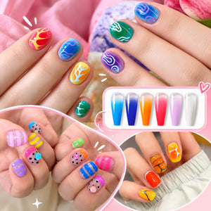 16 Colors Pat Painting Gel Set Luminous Cluster