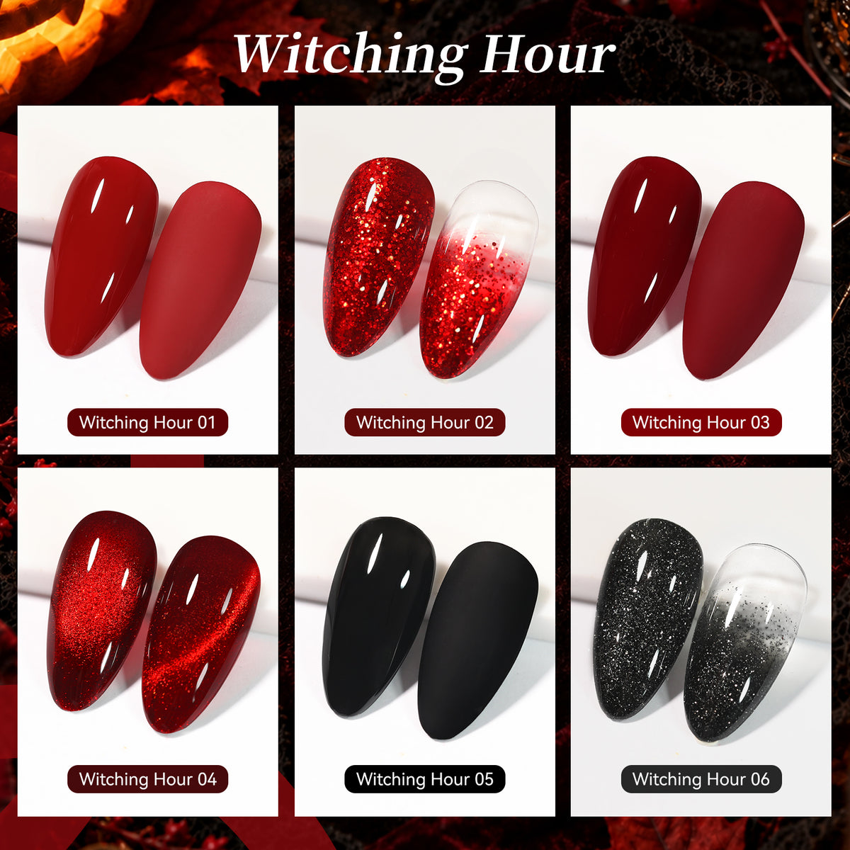 6 Colors Gel Set S78 Witching Hour 7ml