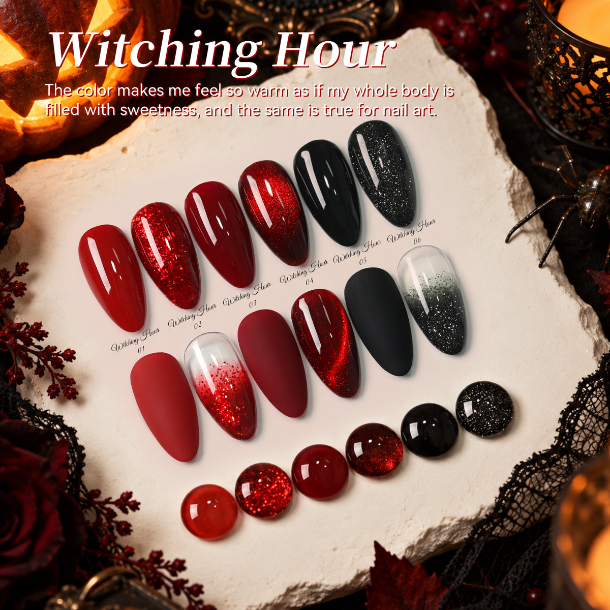 6 Colors Gel Set S78 Witching Hour 7ml