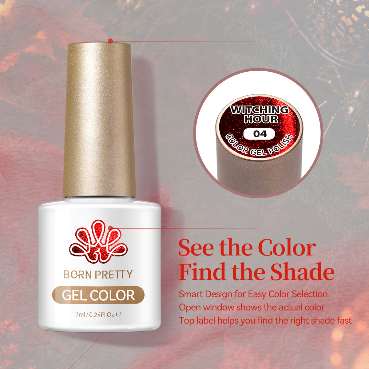 6 Colors Gel Set S78 Witching Hour 7ml