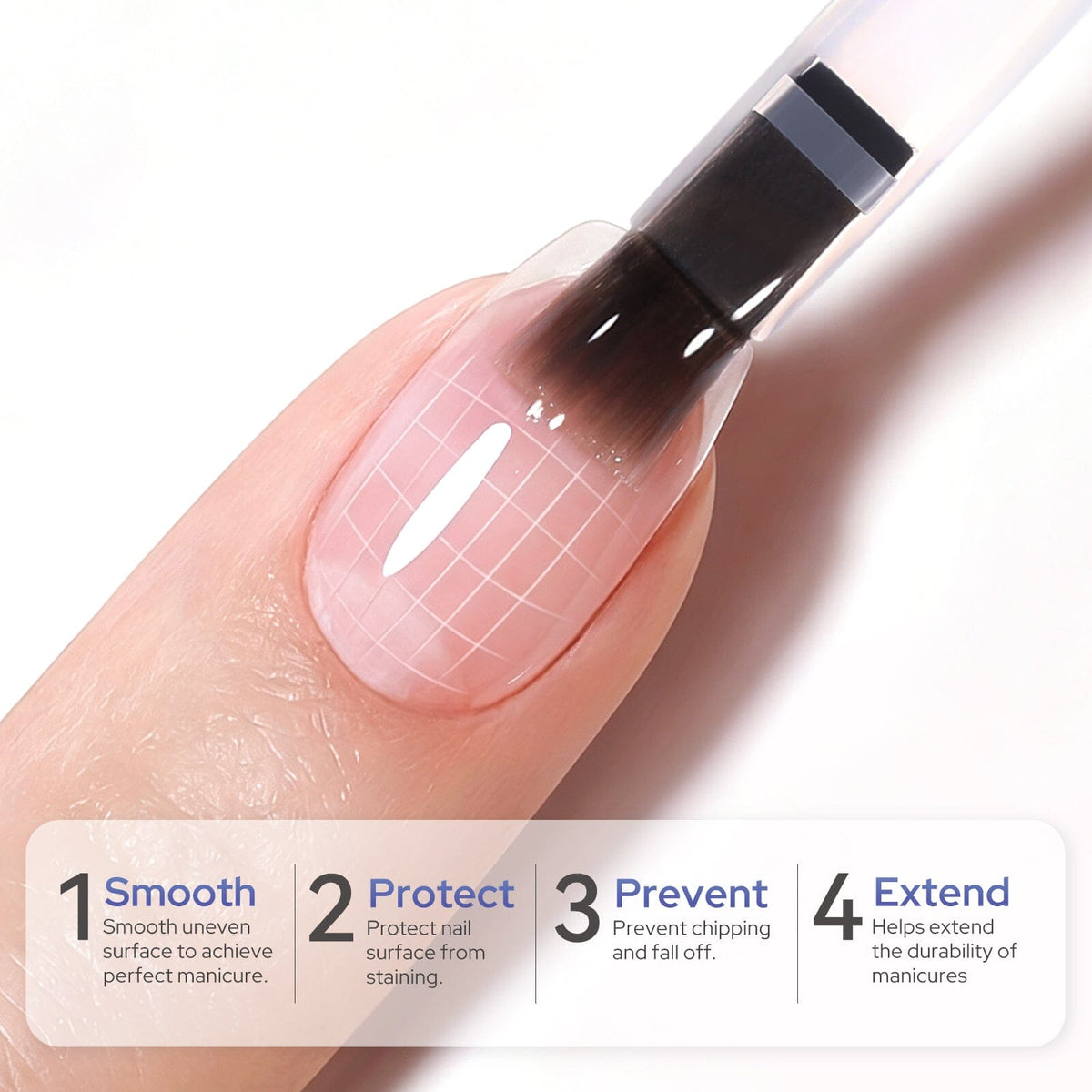Strong Base Gel B01 & Glossy Top Coat B02 Set 16ml Base & Top Coat BORN PRETTY 