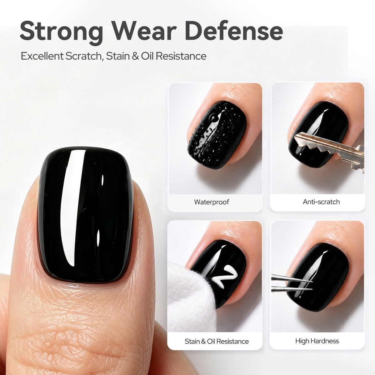 Strong Base Gel B01 & Glossy Top Coat B02 Set 16ml Base & Top Coat BORN PRETTY 