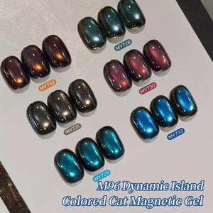 6 Colors Colored Cat Magnetic Gel M96 Dynamic Island 7ml Gel Nail Polish BORN PRETTY 