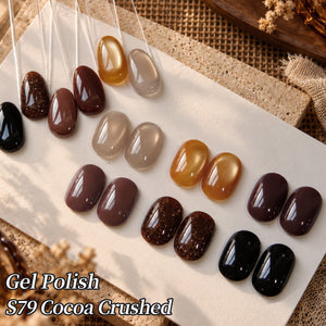 6 Colors Gel Set S79 Cocoa Crushed 7ml Gel Nail Polish BORN PRETTY 