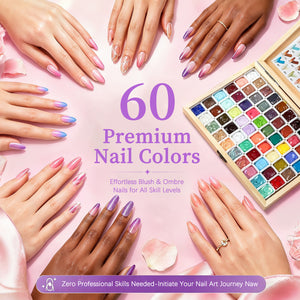 60 Colors Pat Painting Gel Set