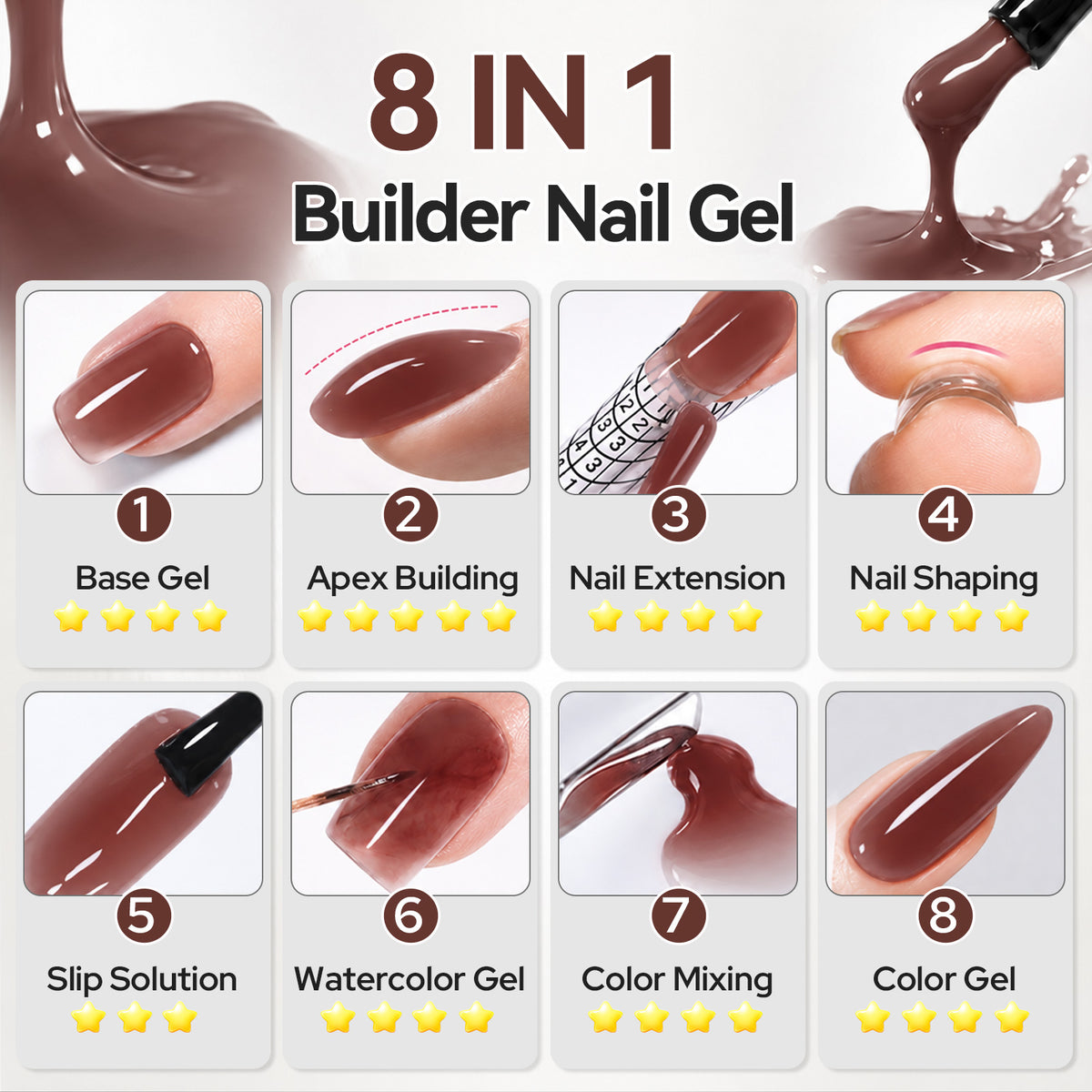 8 IN 1 Builder Gel B21 15ml