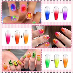9 Colors Pat Painting Gel Prism Page