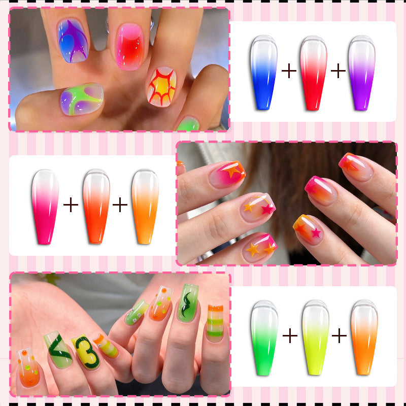 9 Colors Pat Painting Gel Prism Page