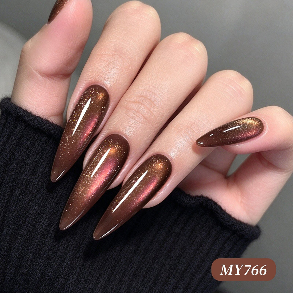 Reflective Cat Magnetic Gel MY766 Desert Rose 15ml Gel Nail Polish BORN PRETTY 