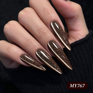 Reflective Cat Magnetic Gel MY767 Gilded Tear 15ml Gel Nail Polish BORN PRETTY 