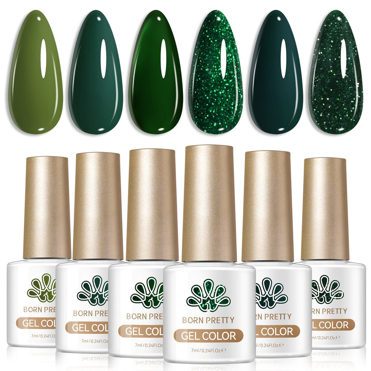 6 Colors Gel Set S86 Into Green 7ml