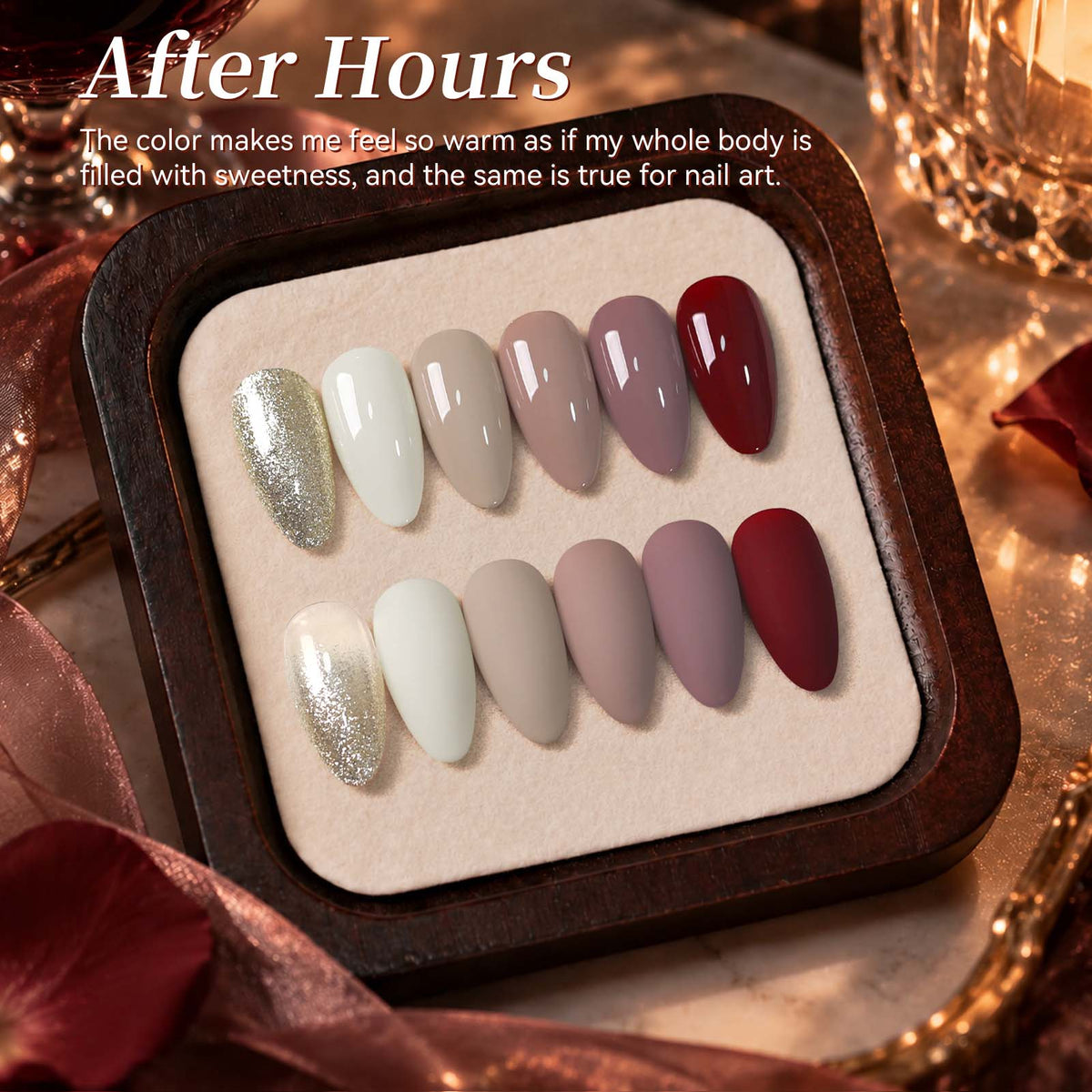 6 Colors Gel Set S87 After Hours 7ml Gel Nail Polish BORN PRETTY 