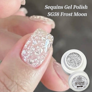 Sequins Gel SG58 & Magnetic Gel MY77 Set #03 Gel Nail Polish BORN PRETTY 