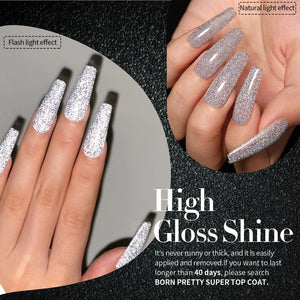 6 Colors Reflective Glitter Gel Polish Set 7ml Kits & Bundles BORN PRETTY 