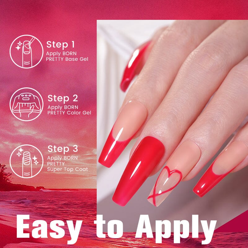 Red Gel Polish CG087 10ml Gel Nail Polish BORN PRETTY 