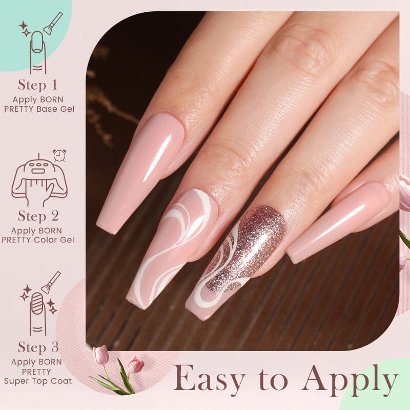 Silky White Series Gel Polish 10ml CG012 Gel Nail Polish BORN PRETTY 