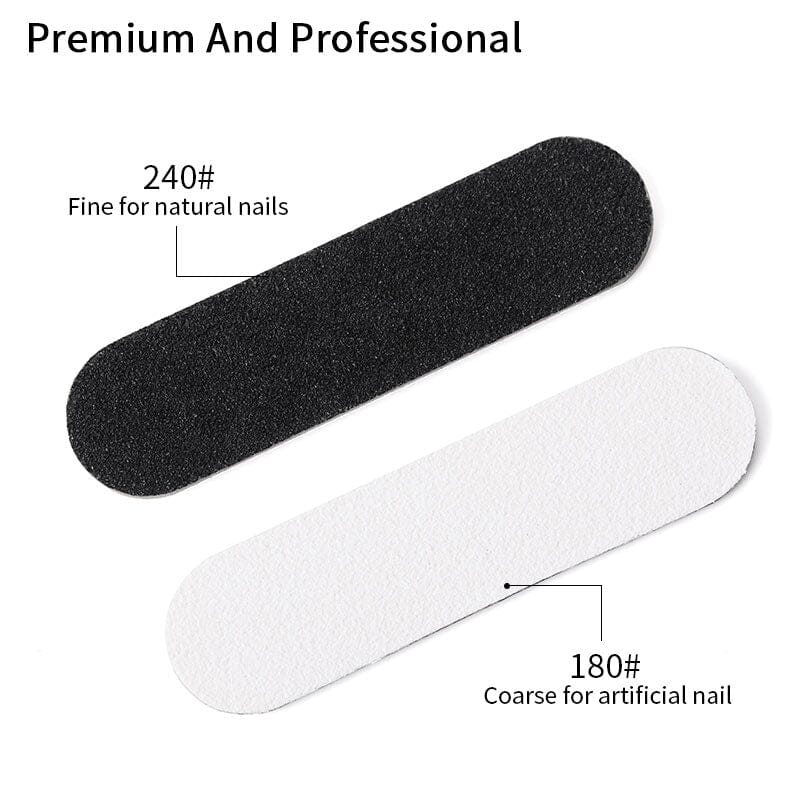 Black & White Mini Nail File Tools & Accessories BORN PRETTY 