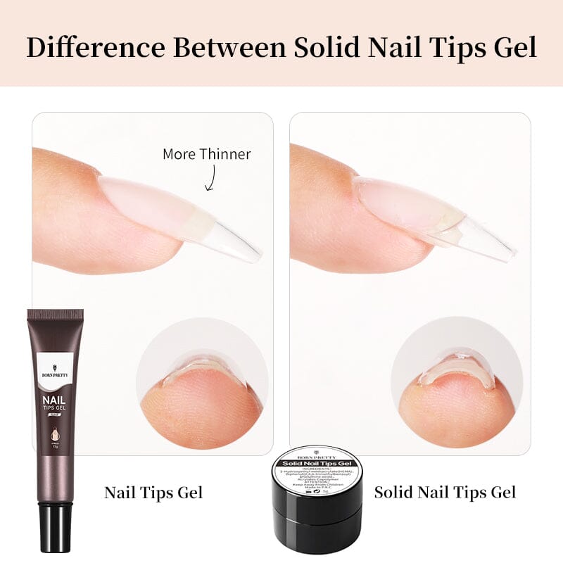 Transparent Nail Tips Gel 15g Tools & Accessories BORN PRETTY 